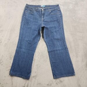 Just My Size Jeans Womens 22W Blue Medium Wash High Rise Modern Bootcut Stretch